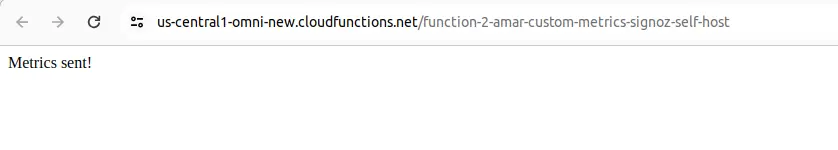 Cloud Function URL