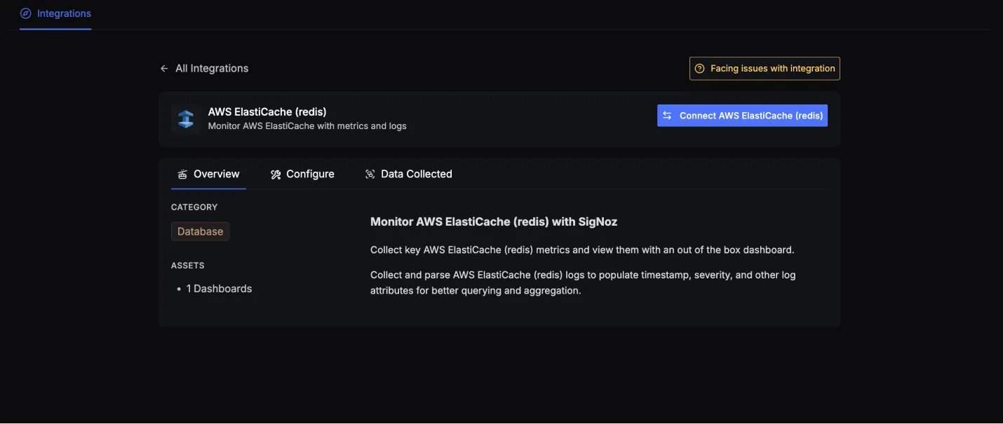 Connect AWS Elasticache (redis)